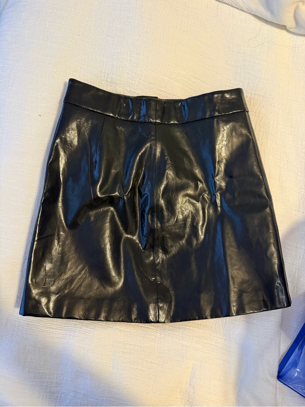 Zadig & Voltaire Black Faux Leather Mini Skirt